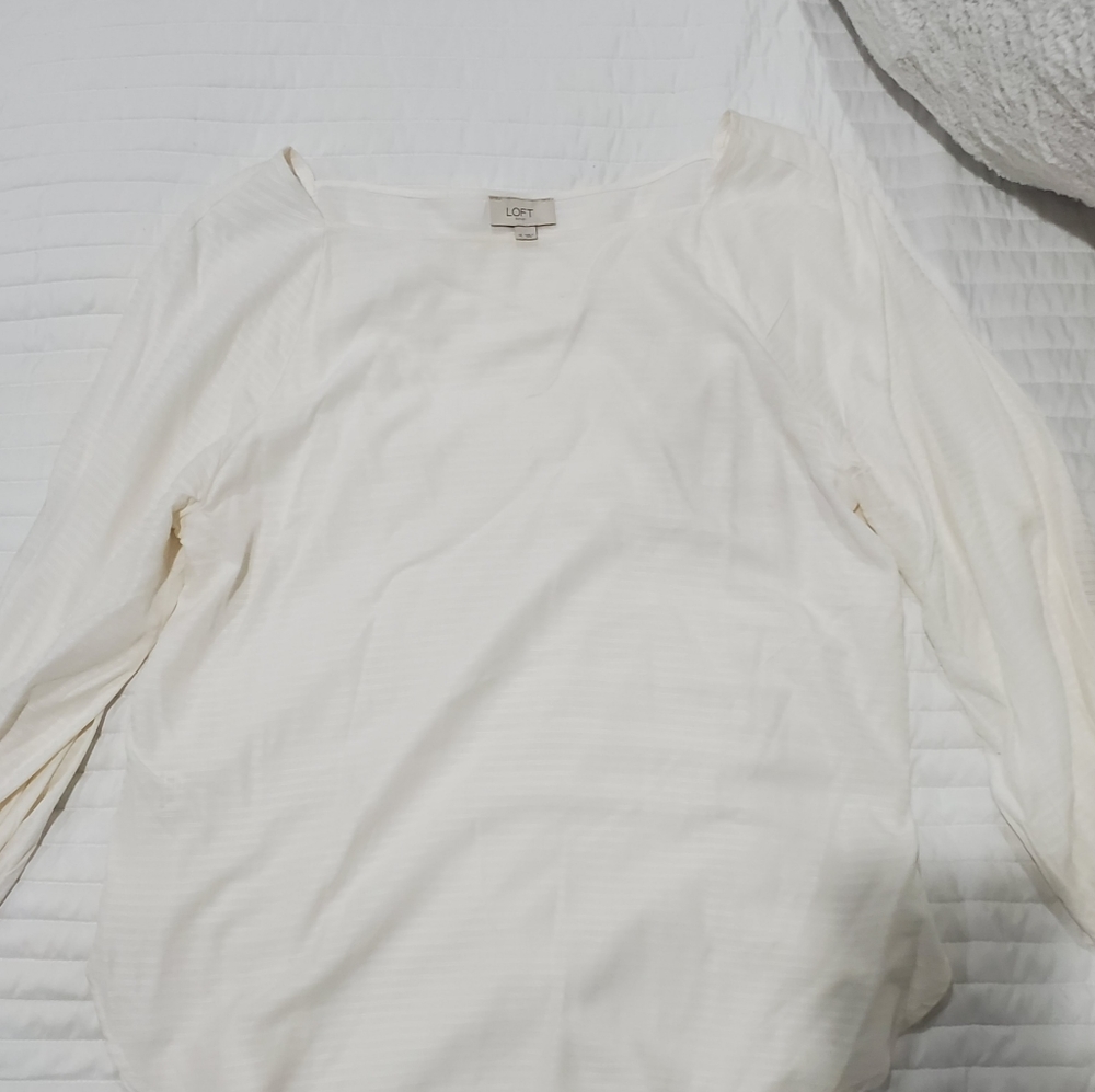 Loft medium white blouse